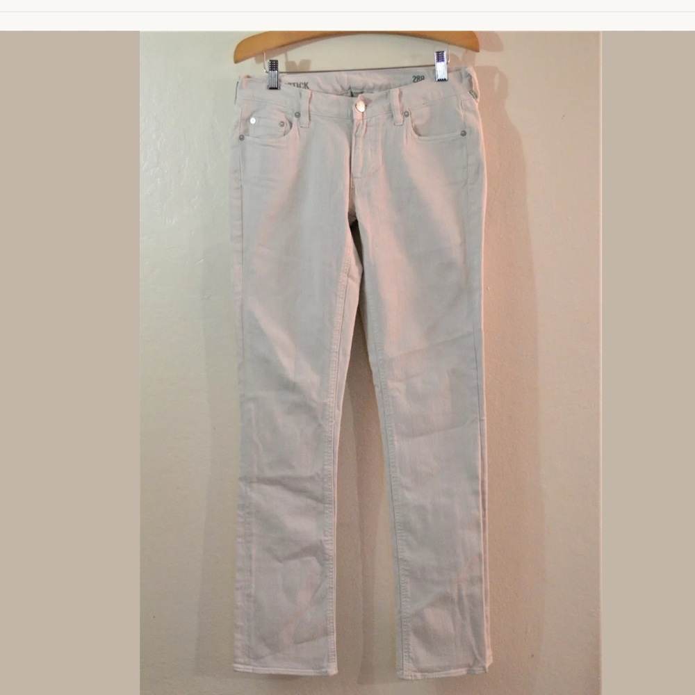 J.Crew Matchstick Gray Straight Leg Jeans Size 28